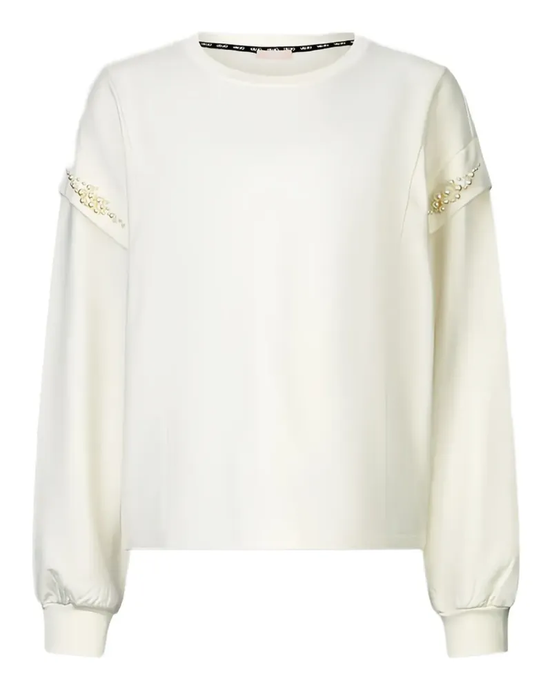 Liu Jo Sweatshirt mit Perlenverzierung - Nude Nude
