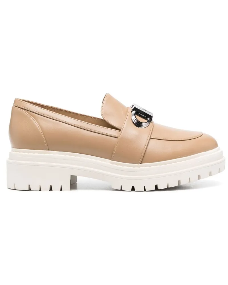 Michael Kors Parker Loafer mit Logo-Schild - Braun Braun