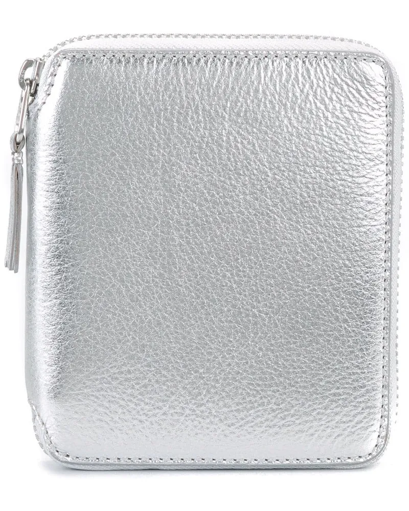 Comme des Garçons Portemonnaie mit Reißverschluss - Silber Silber