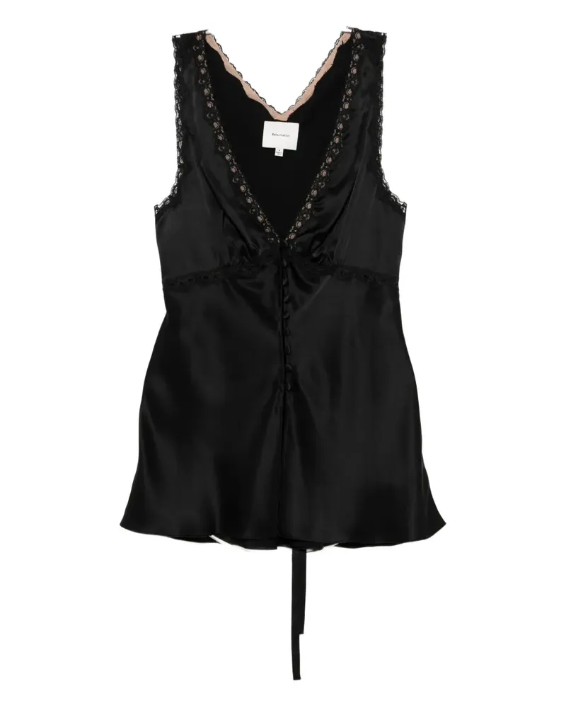 Reformation Addie Oberteil - Schwarz Schwarz