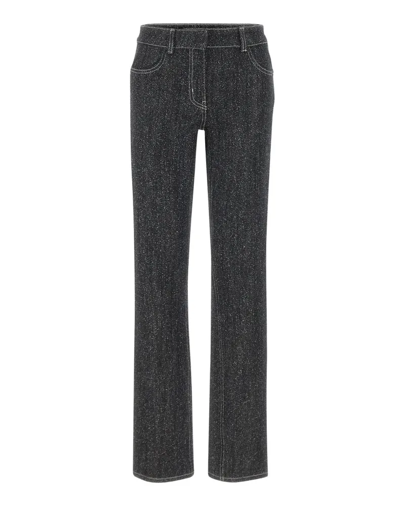 Courrèges Jeans aus Tweed - Grau Grau