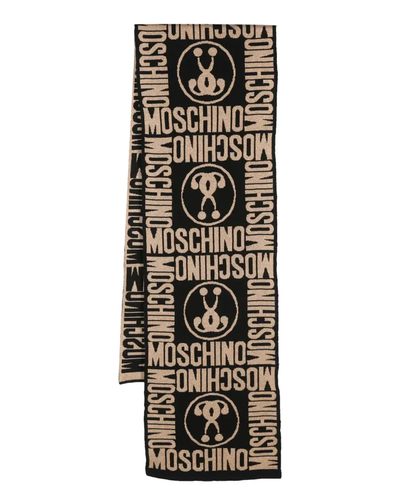 Moschino Schal mit Fragezeichen - Schwarz Schwarz