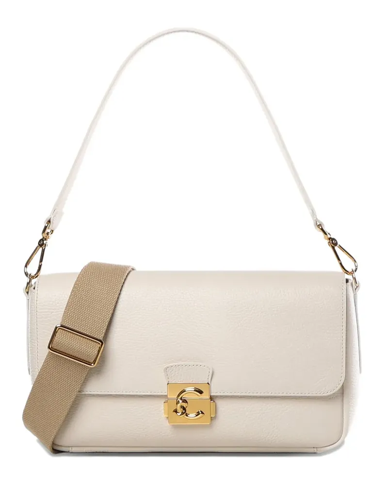 Coccinelle turnlock shoulder bag - Nude Nude
