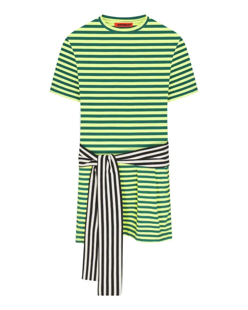 Simon Miller Lottie striped mini T-shirt dress - Grün Grün