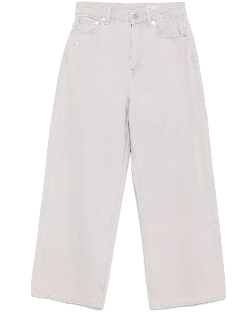 BAPE Jeans mit Logo-Patch - Violett Violett