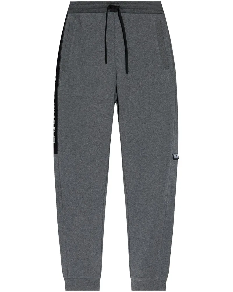 EA7 Jogginghose mit Logo-Patch Grau