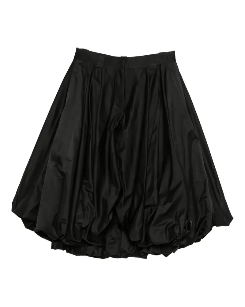 Balenciaga gathered midi skirt - Schwarz Schwarz