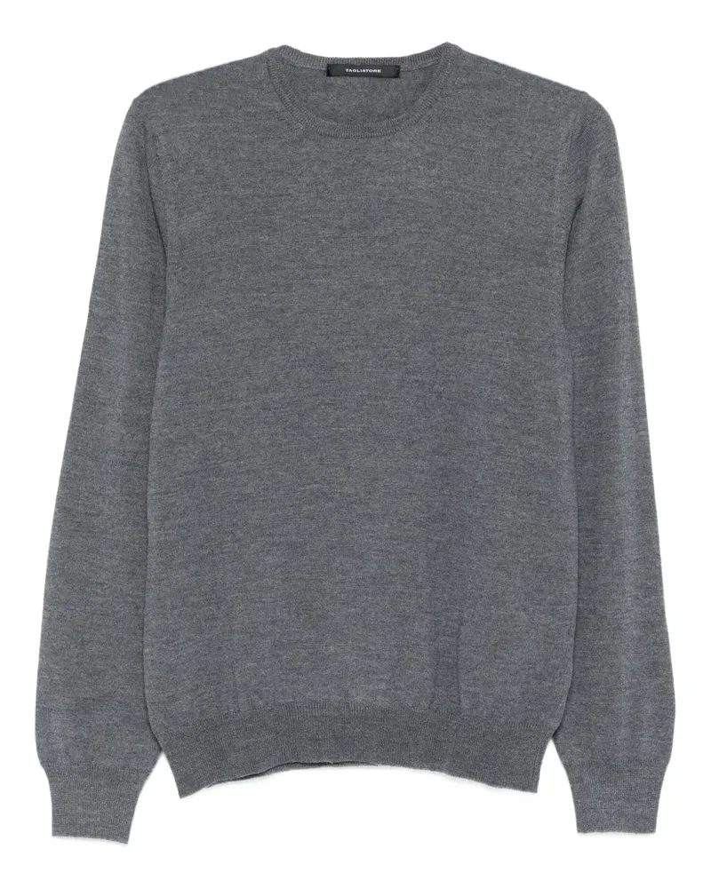Tagliatore Pullover mit rundem Ausschnitt - Grau Grau