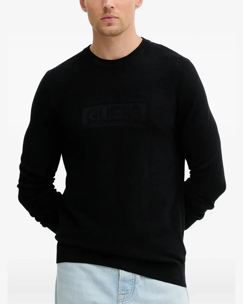 Guess Pullover mit Logo - Schwarz Schwarz