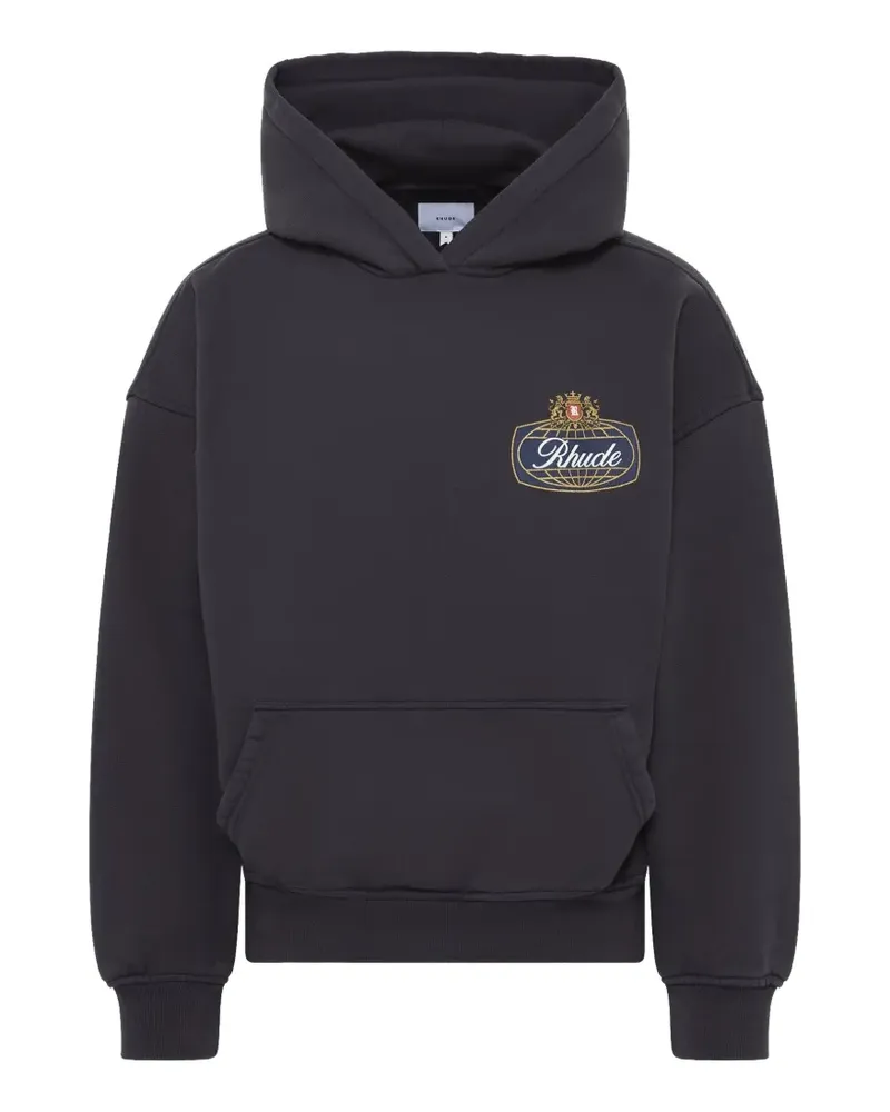 RHUDE Safari Crest hoodie - Schwarz Schwarz