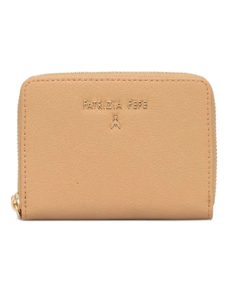 Patrizia Pepe Portemonnaie mit Logo-Schild - Nude Nude