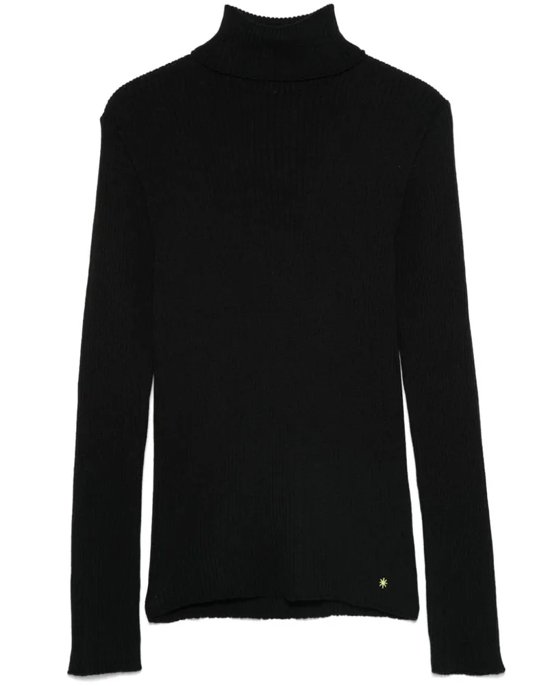 Manuel Ritz Pullover mit Rollkragen - Schwarz Schwarz
