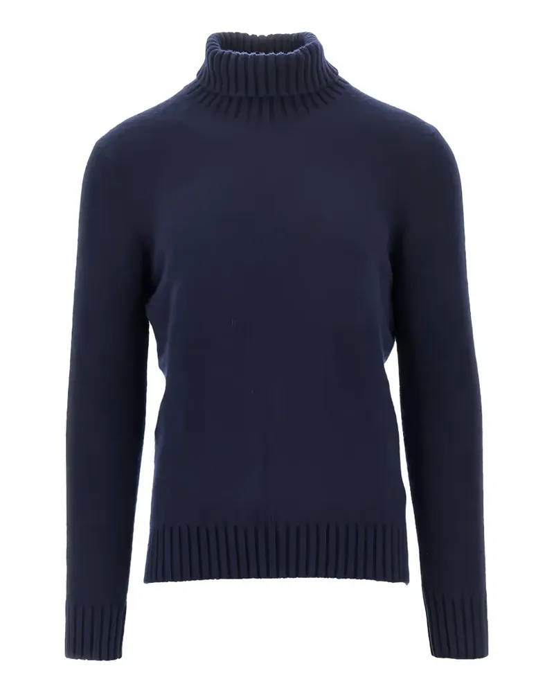 Piacenza Cashmere Strickpullover mit Rollkragen - Blau Blau