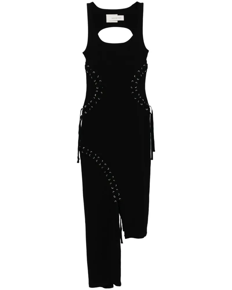Feng Chen Wang Geflochtenes Kleid - Schwarz Schwarz