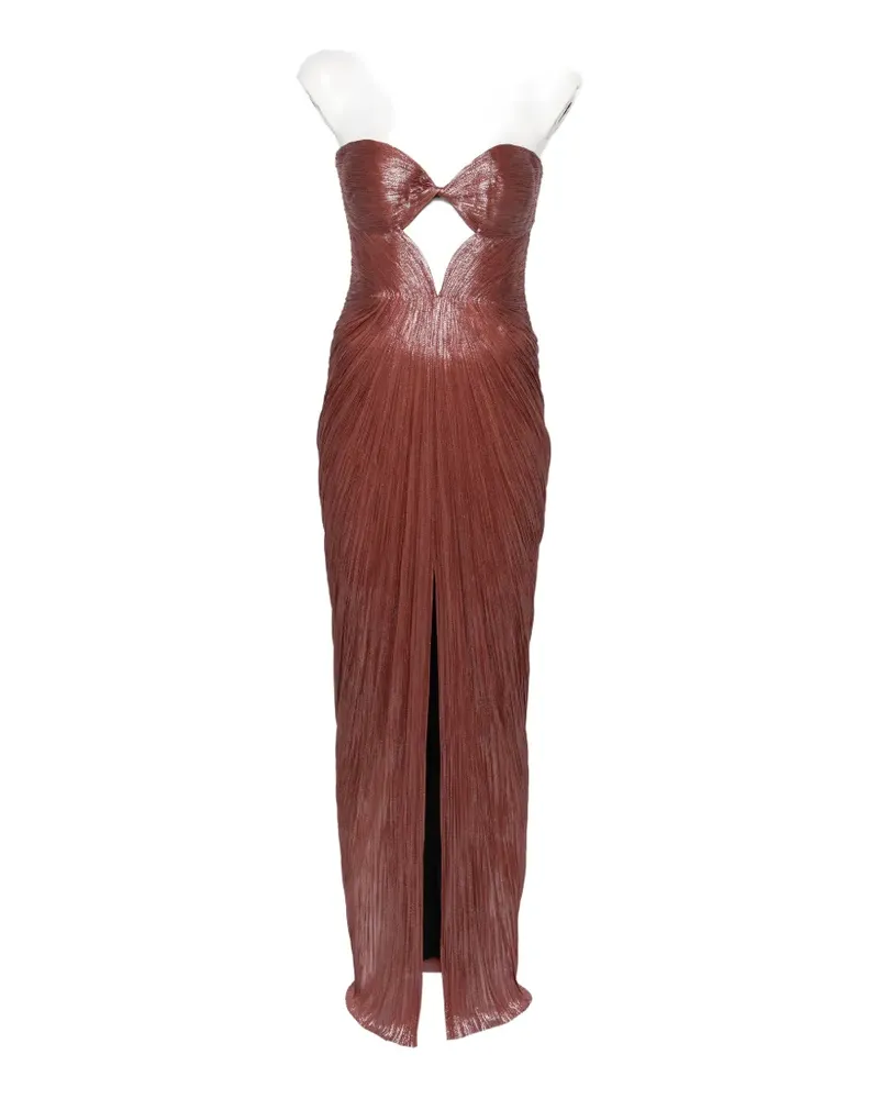 Maria Lucia Hohan cut-out plissé maxi dress - Rot Rot