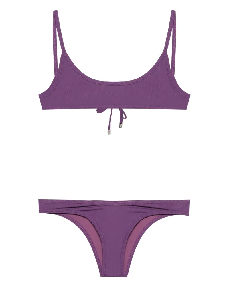 ATTICO Gerippter Bikini - Violett Violett