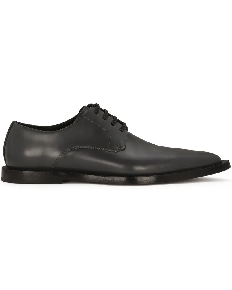 Dolce & Gabbana Derby-Schuhe aus Leder - Schwarz Schwarz