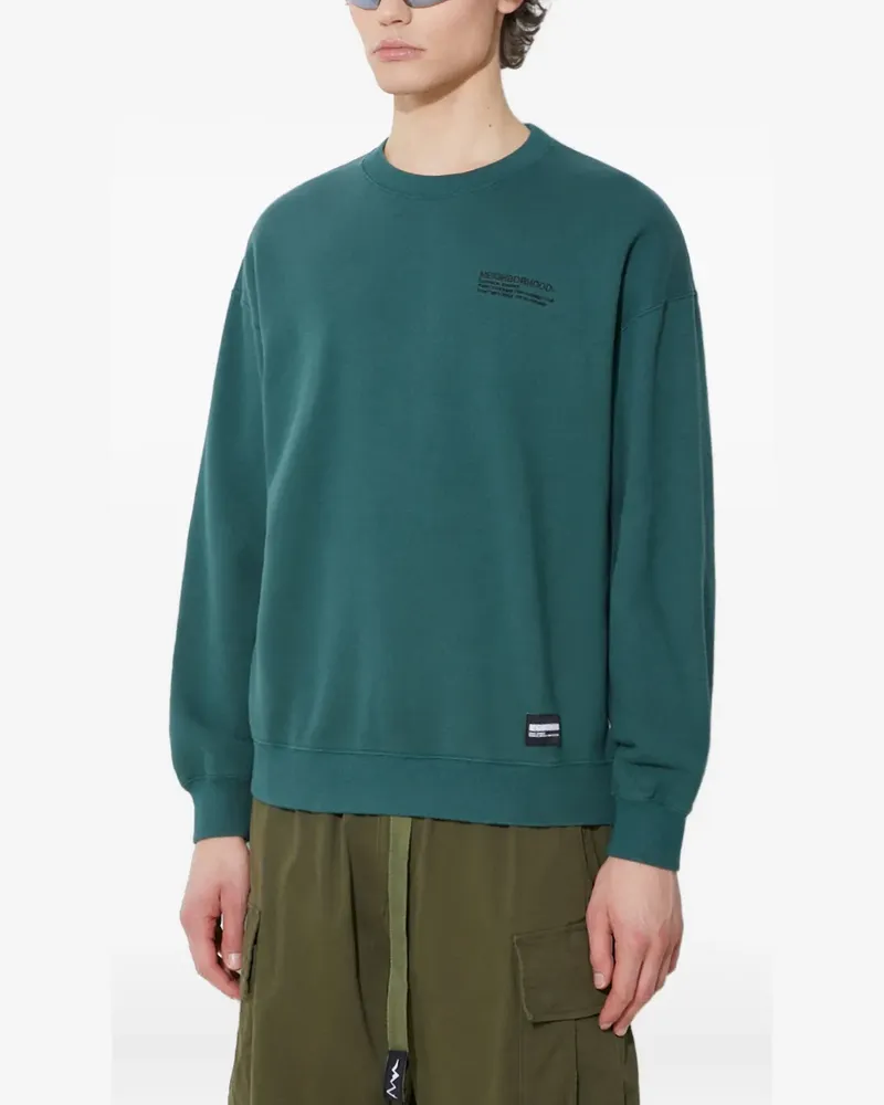 Neighborhood Sweatshirt mit Logo - Grün Grün