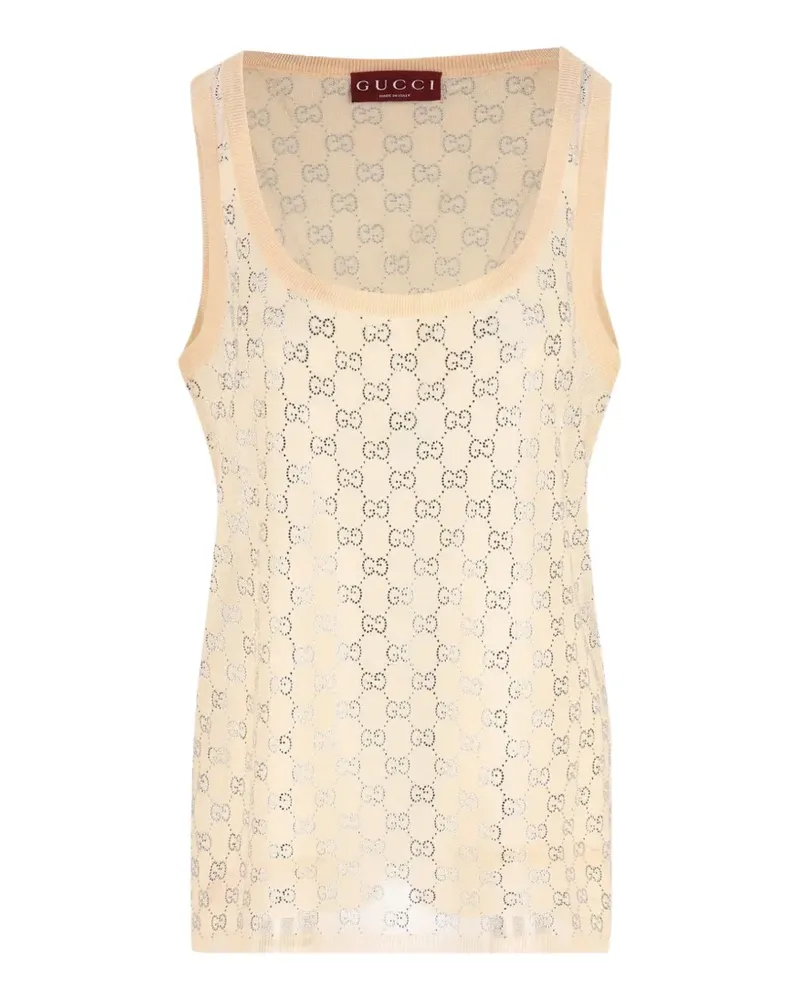 Gucci GG-pattern tank top - Rosa Rosa