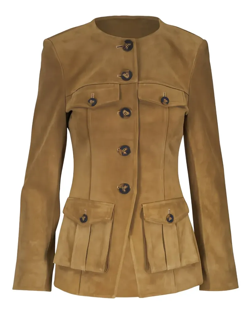 Veronica Beard Doppelreihiges Cordsakko - Nude Nude