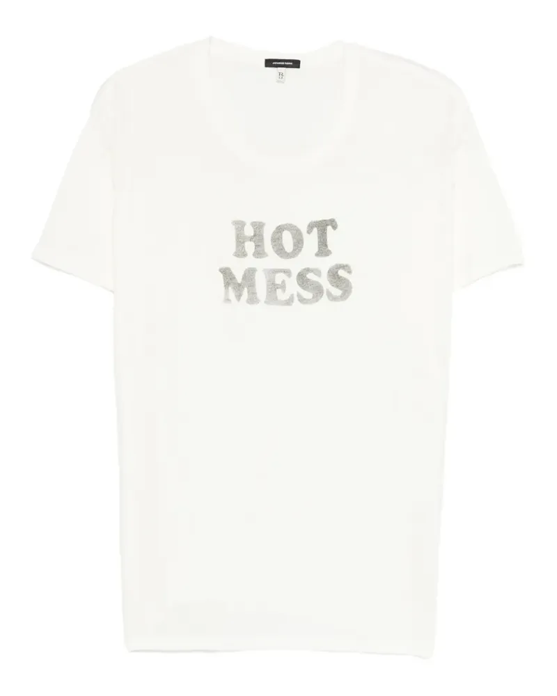 R13 hot-mess T-shirt - Weiß Weiß