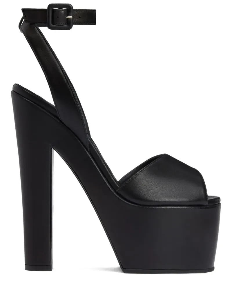 Giuseppe Zanotti Tarifa Plateau-Sandalen mit Knöchelriemen - Schwarz Schwarz