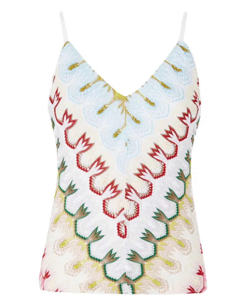 Missoni Top mit Rückenausschnitt - Weiß Weiß
