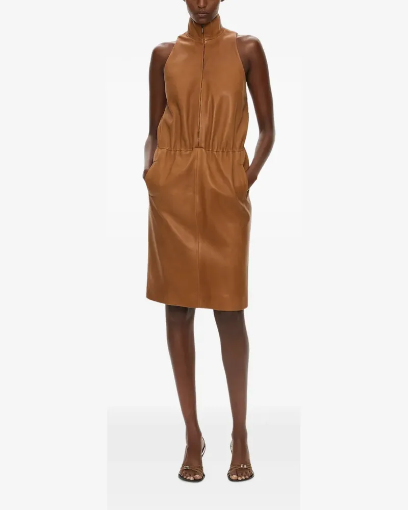 Christopher Esber Dannie Minikleid aus Leder - Braun Braun