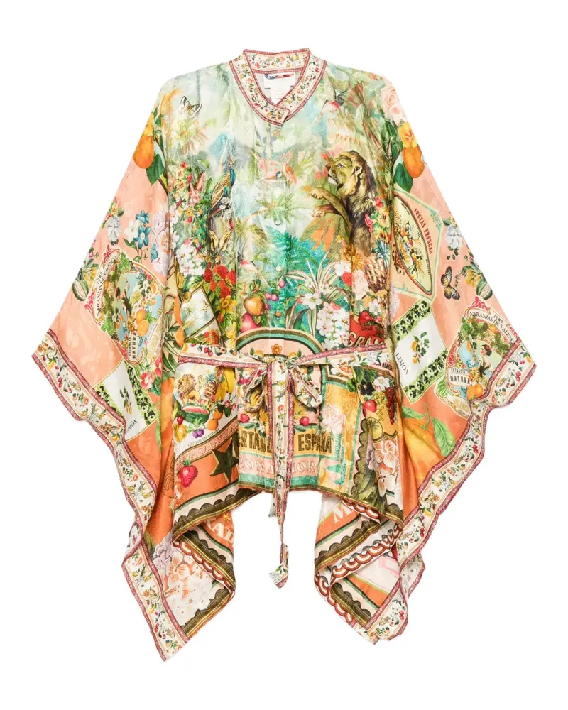 Camilla Hemd mit Print - Orange Orange
