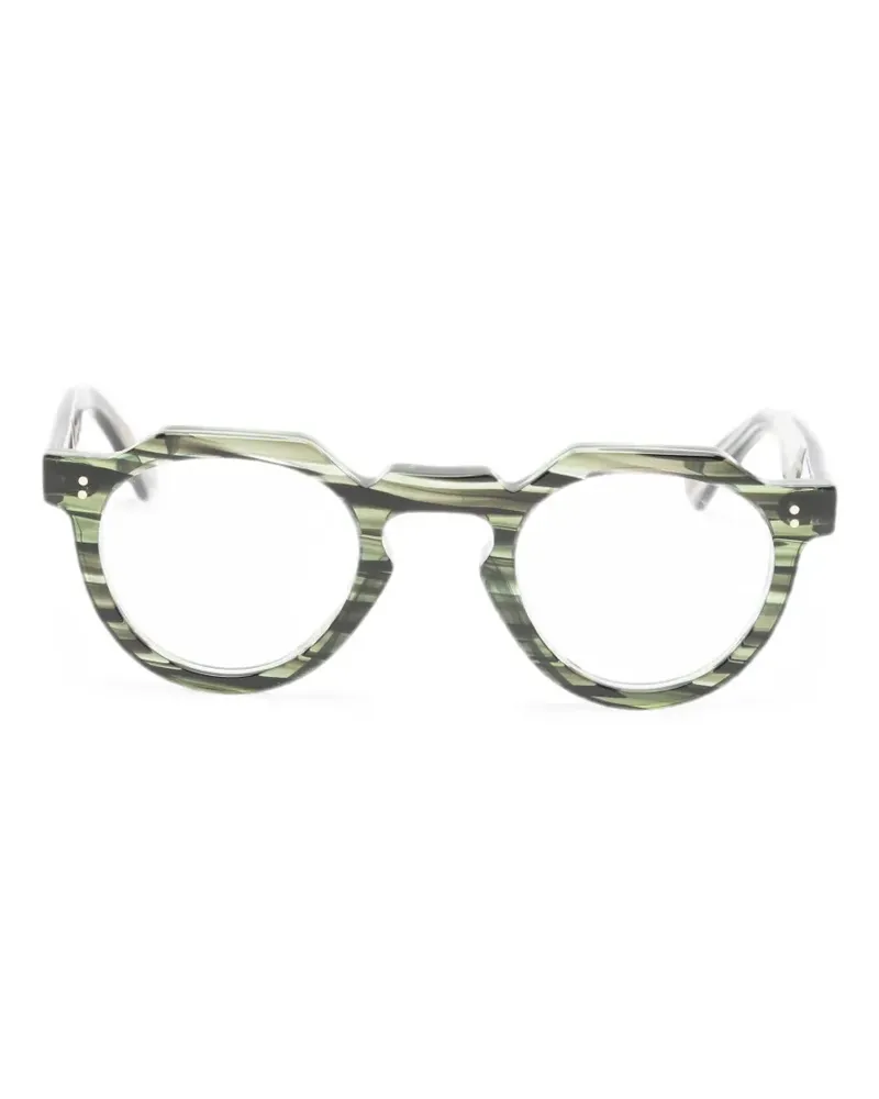 Lesca Crown Panto Brille mit geometrischem Gestell - Grau Grau