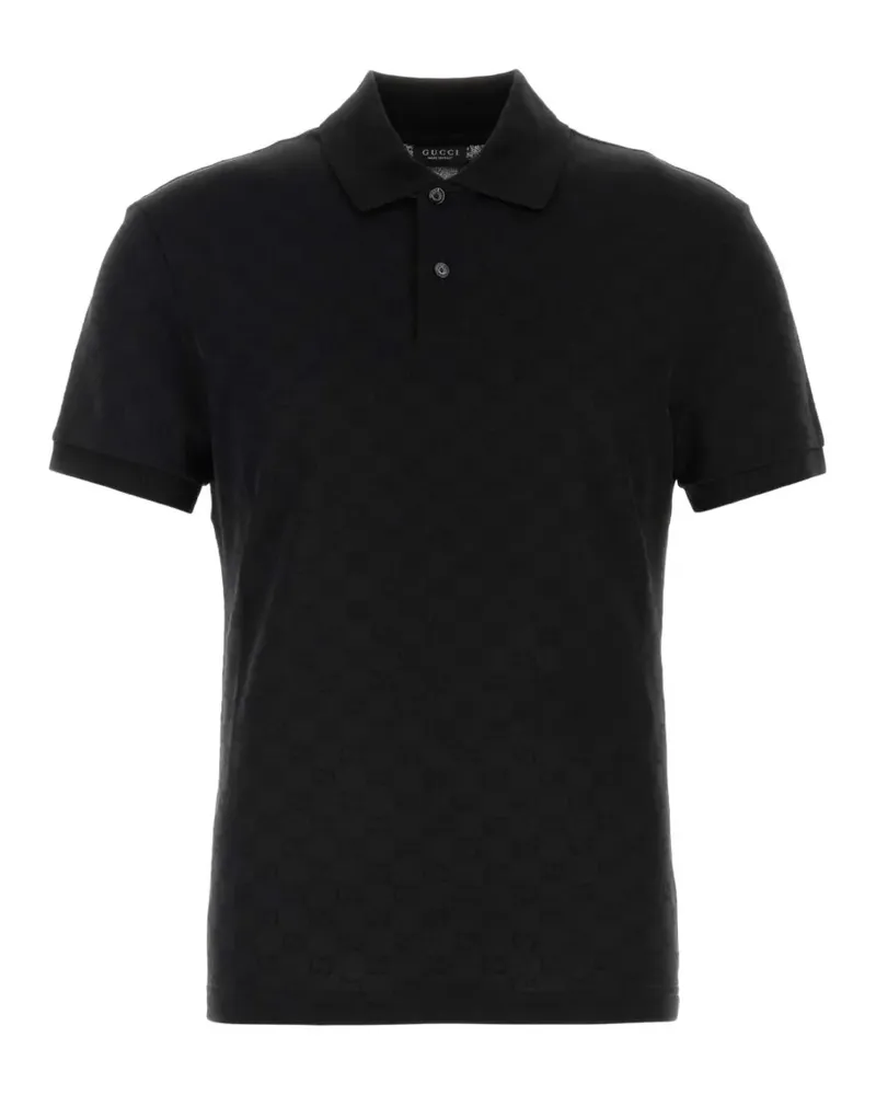 Gucci GG Supreme polo shirt - Schwarz Schwarz