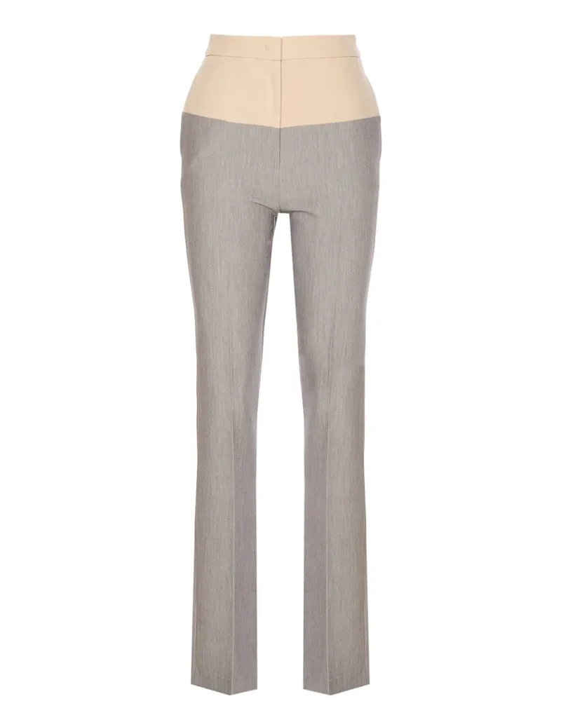 Patrizia Pepe Hose in Colour-Block-Optik - Grau Grau