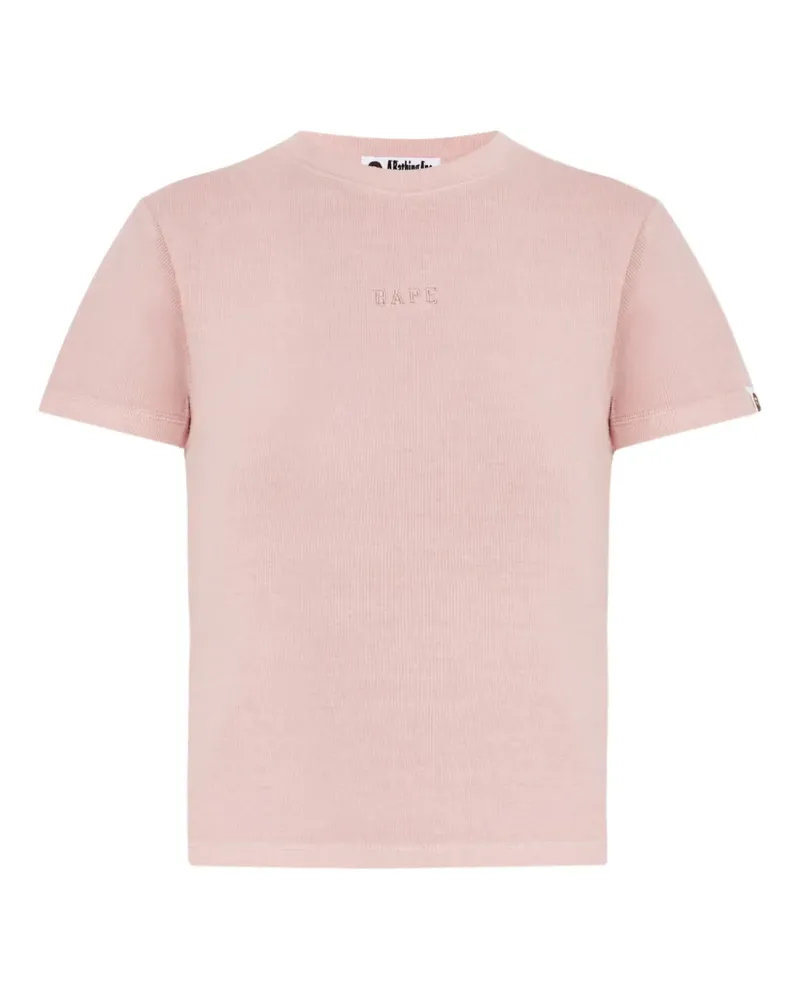 BAPE T-Shirt mit Logo - Rosa Rosa