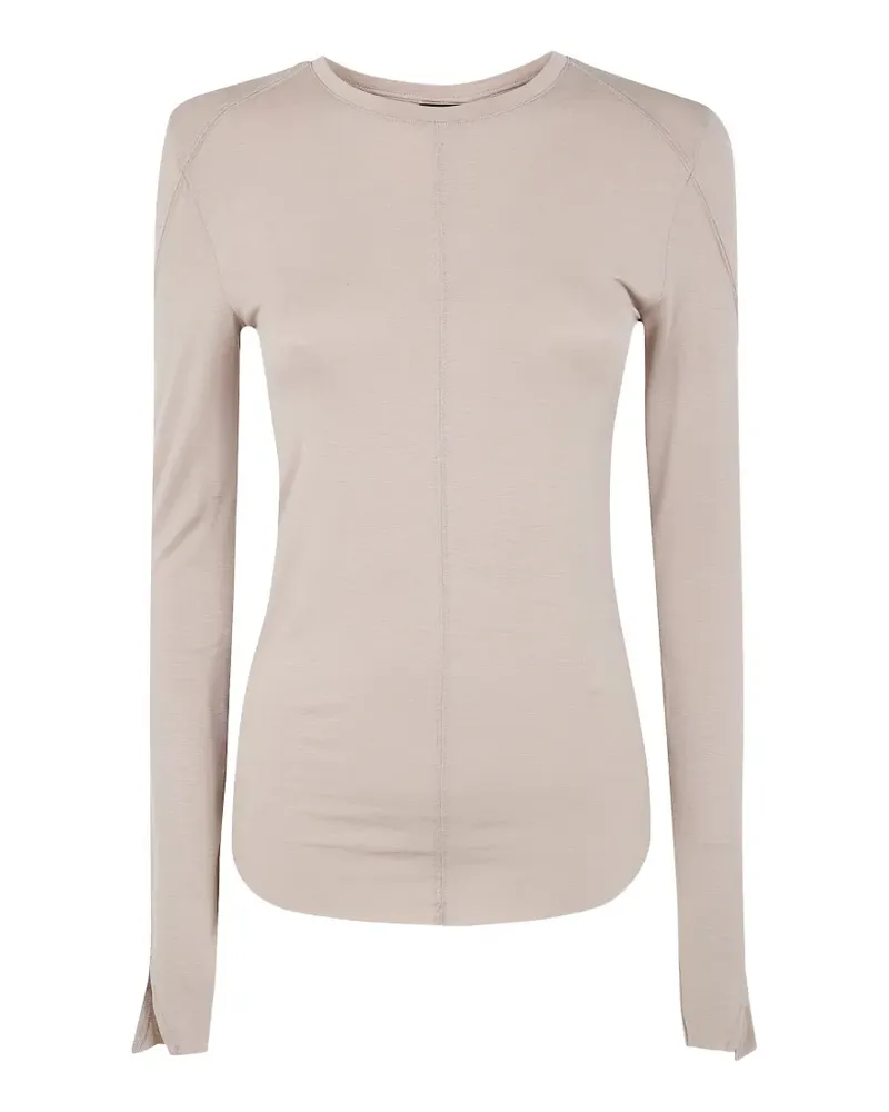 THOM KROM Klassisches Langarmshirt - Nude Nude
