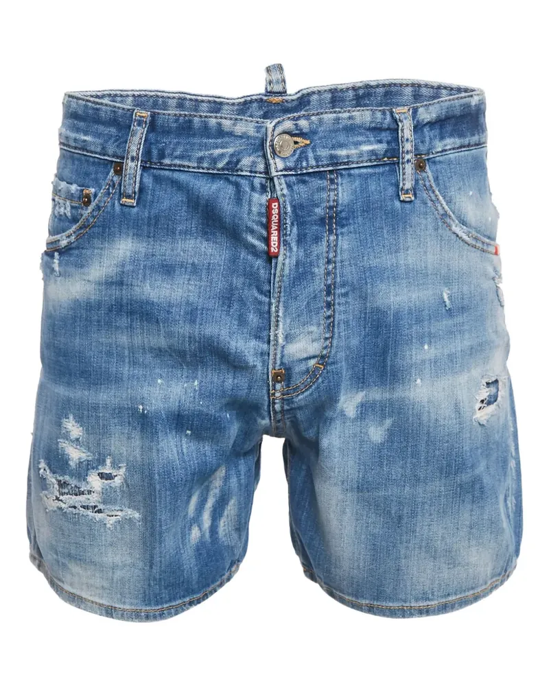 Dsquared2 Jeans-Shorts im Distressed-Look - Blau Blau