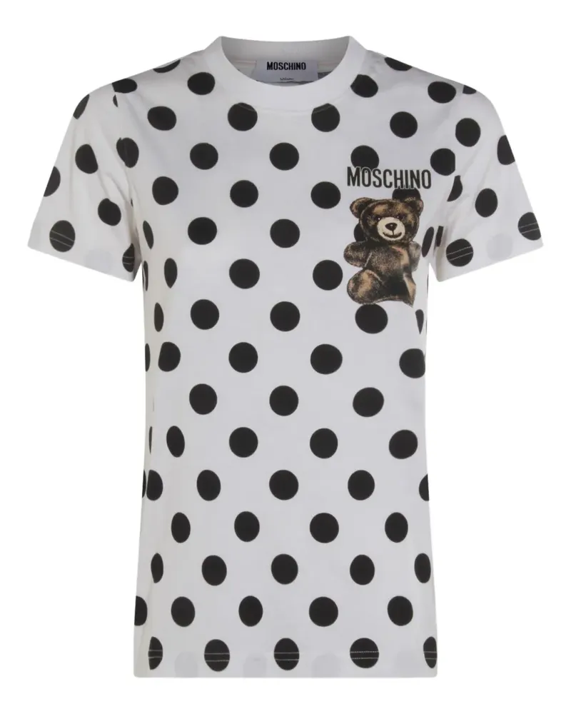 Moschino T-Shirt mit Polka Dots - Nude Nude