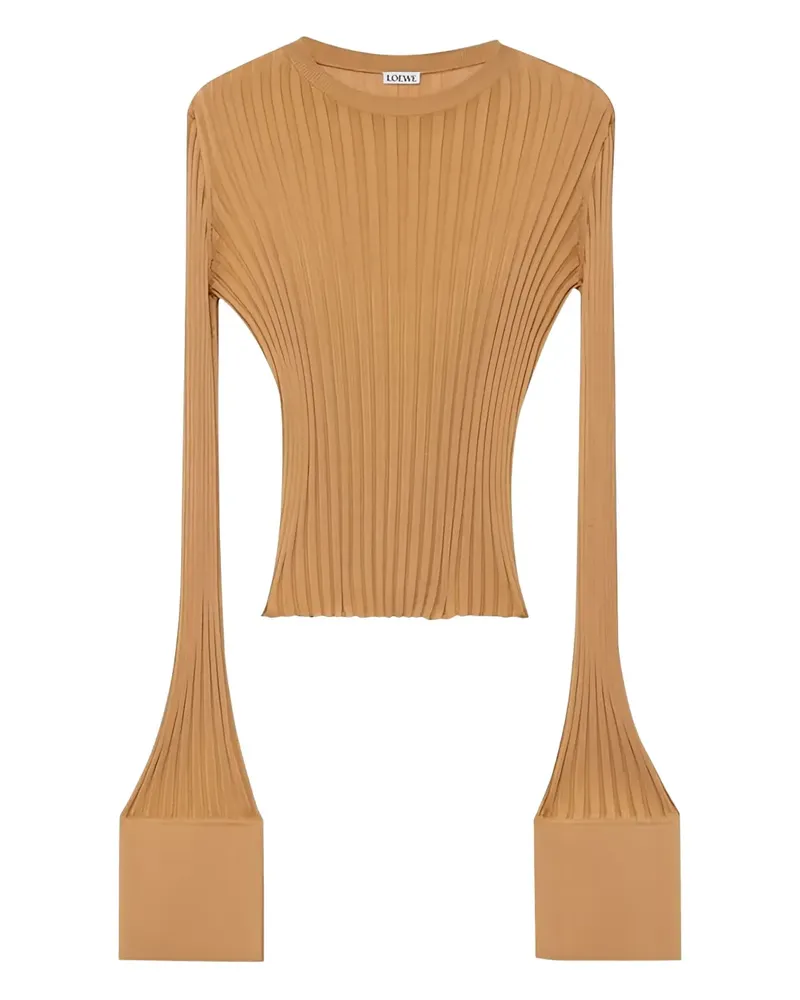 Loewe Fein gerippter Pullover - Nude Nude