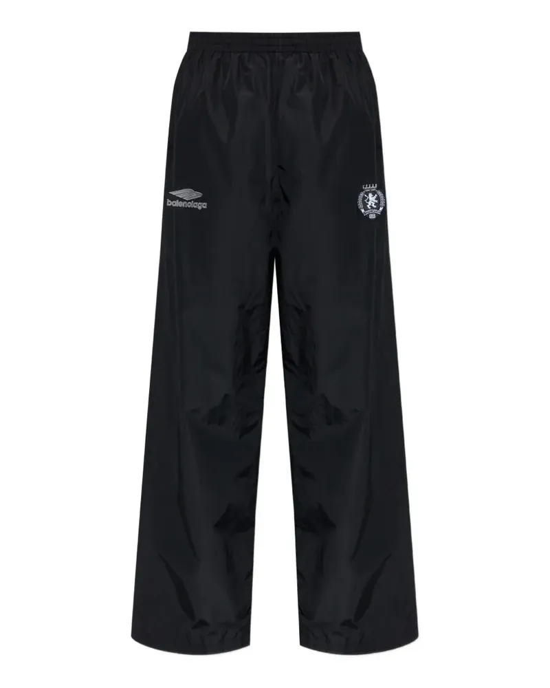 Balenciaga 3B Jogginghose mit Logo-Patch - Schwarz Schwarz