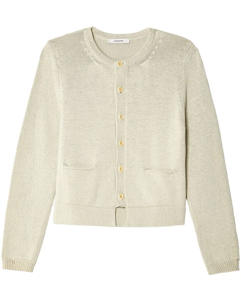 Christophe Lemaire Cardigan mit rundem Ausschnitt Nude