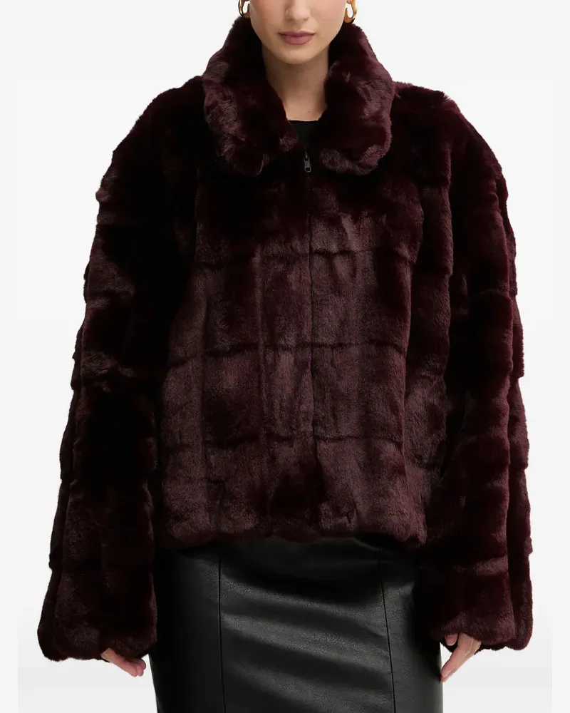 Bardot Sylvie Jacke aus Faux Fur - Rot Rot