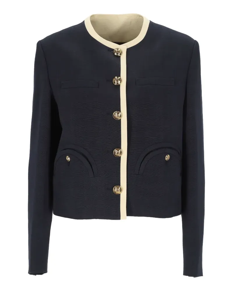 Blazé Milano buttoned trim jacket - Blau Blau