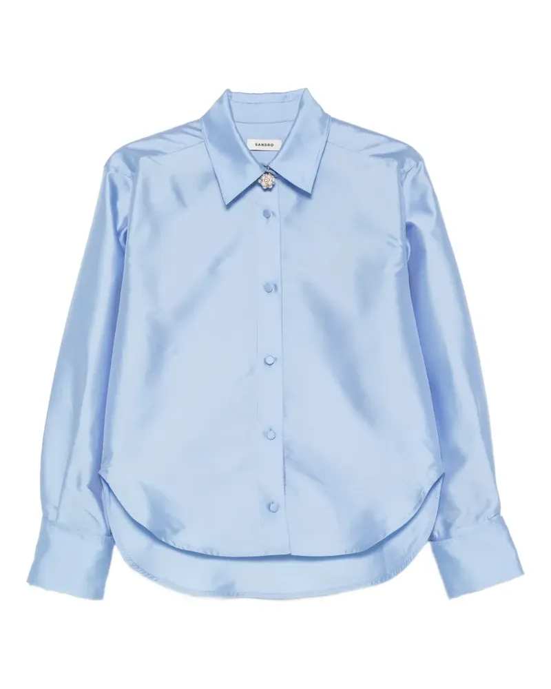 Sandro Suzanne Hemd mit Schmuckknöpfen - Blau Blau