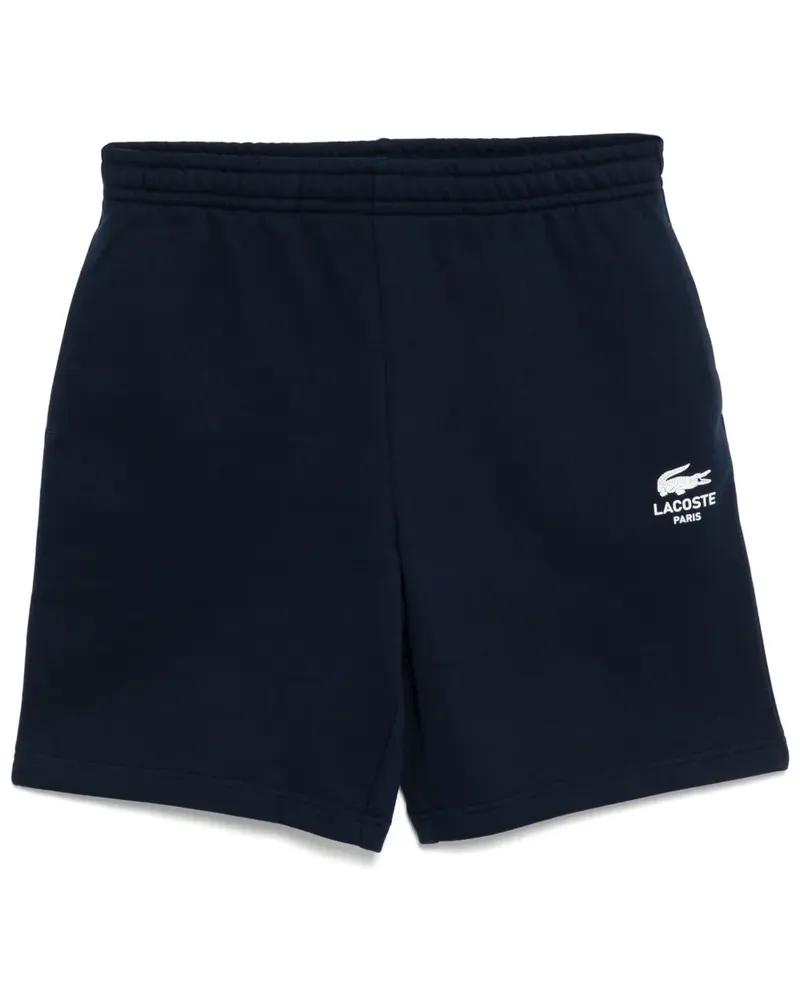 Lacoste Fleece-Shorts mit Print - Blau Blau