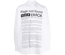 Hemd mit Page Error-Print