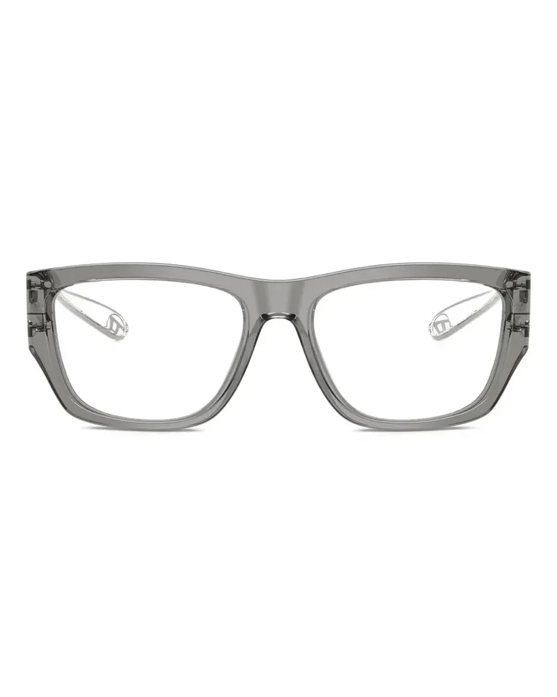 Diesel Brille mit eckigem Gestell - Grau Grau