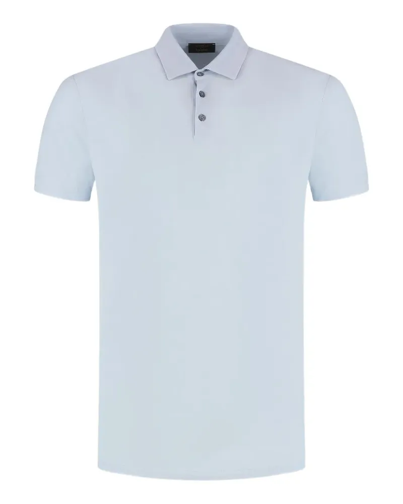 Zanone button short-sleeve polo shirt - Blau Blau