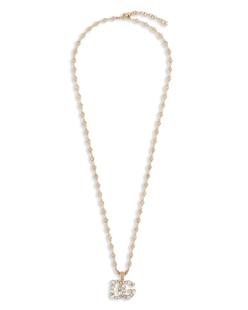 Dolce & Gabbana Halskette mit Logo-Anhänger - Gold Gold