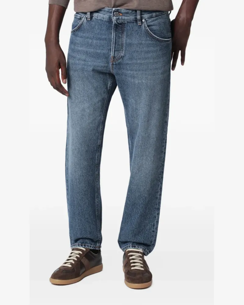 PT TORINO Straight-Leg-Jeans mit Tragefalten - Blau Blau