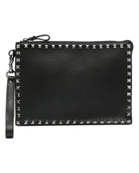 Valentino Garavani Rockstud Clutch Schwarz