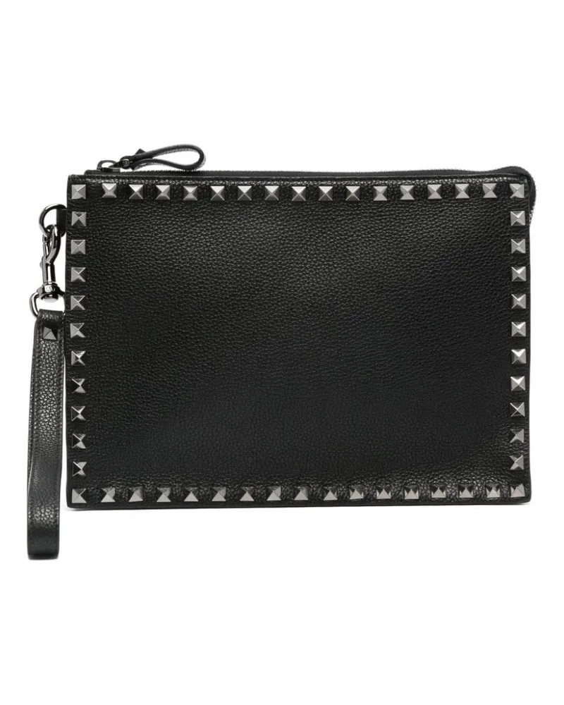 Valentino Garavani Rockstud Clutch - Schwarz Schwarz